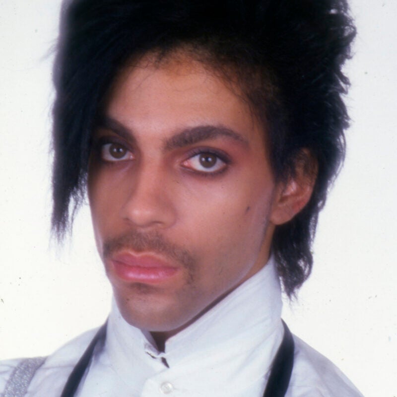 Portrait of musician Prince by Lynn Goldsmith.