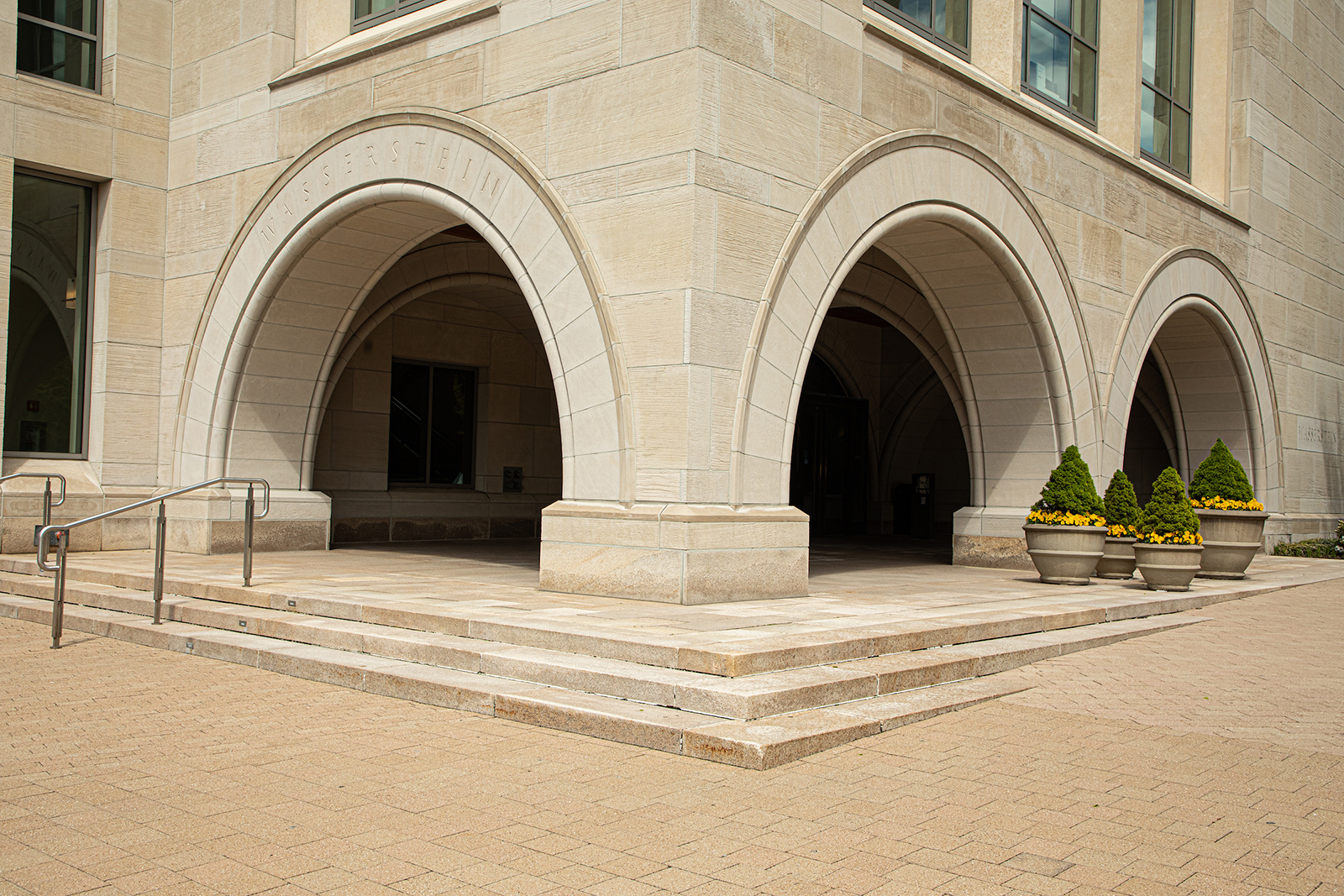 Multiple archways on WCC building