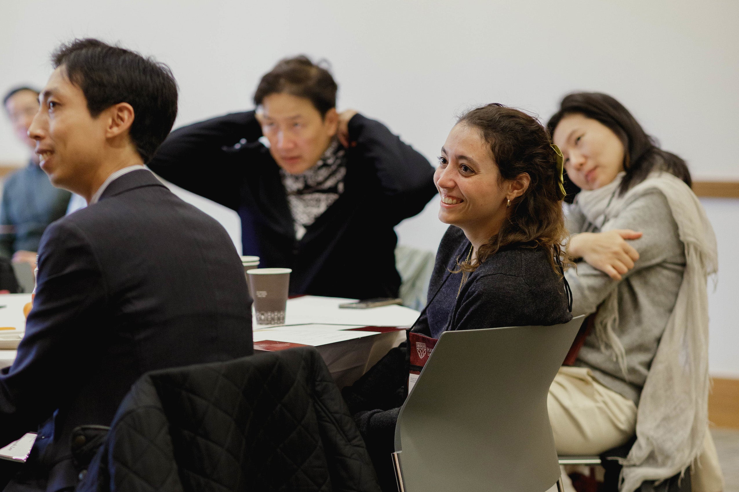 A group of people at a table