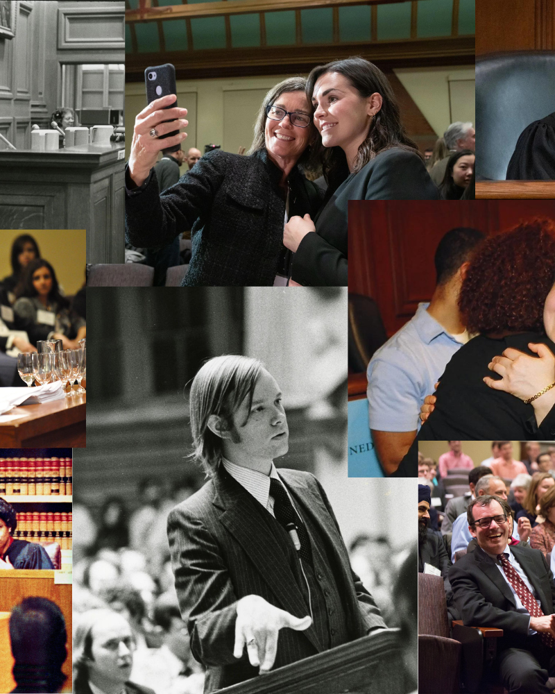 Collage of past Ames Moot Court Competitions