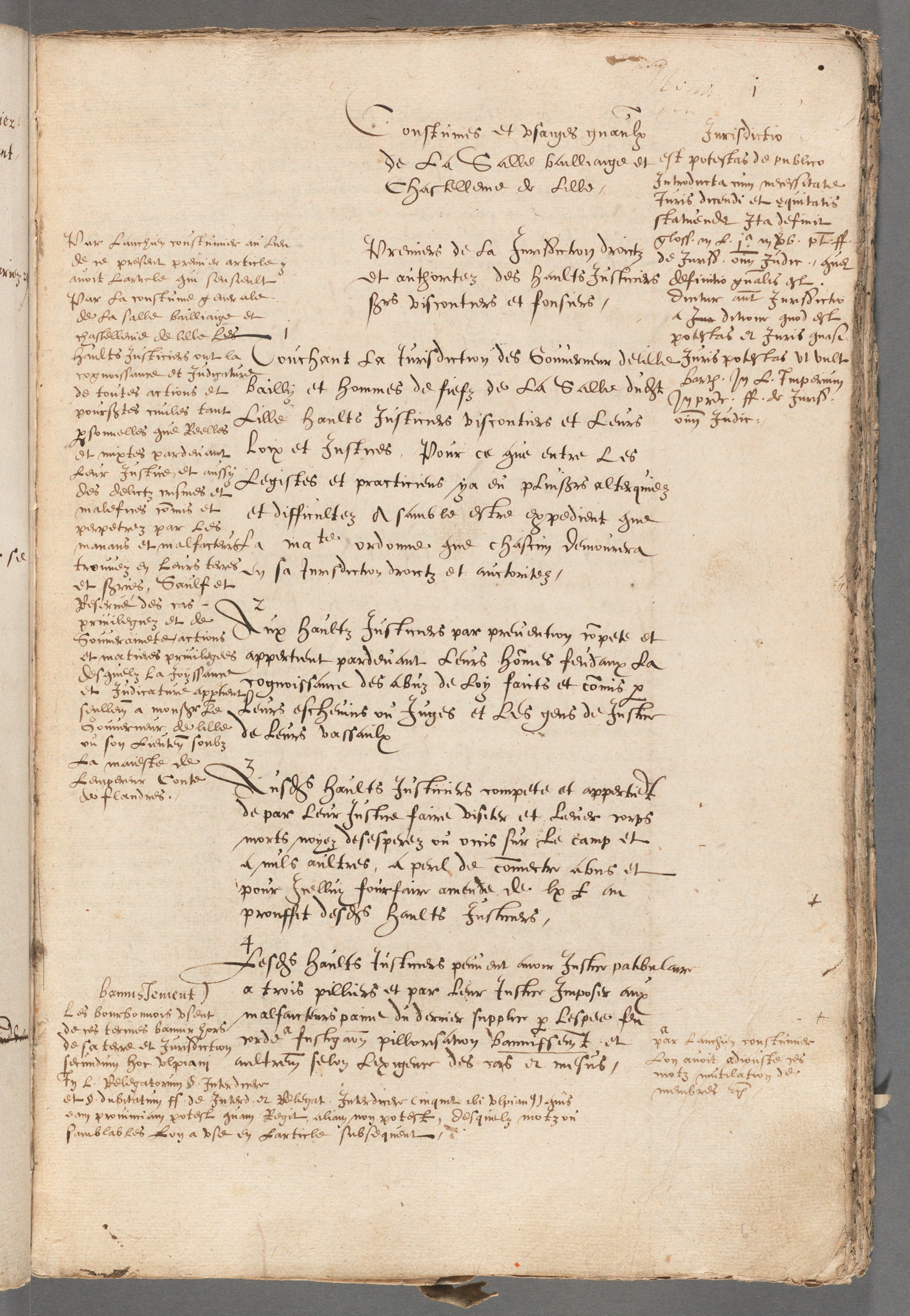 A French coutume from 1579, a written record of early French law