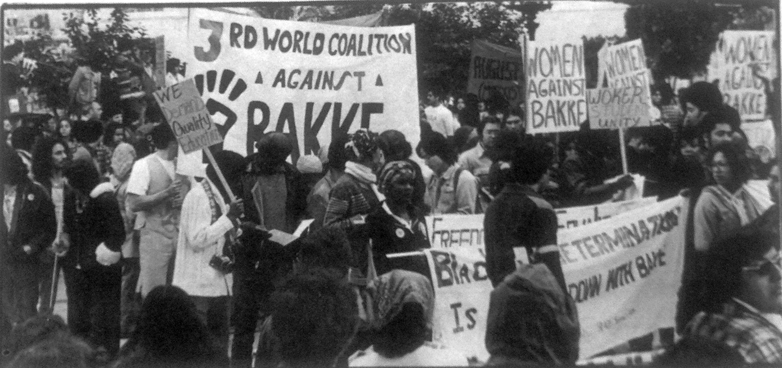 Protests against the 1978 Supreme Court decision in University of California v. Bakke