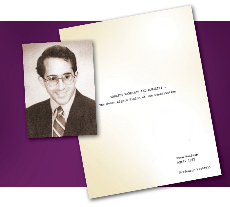 Scott Wolfson and the cover of a paper