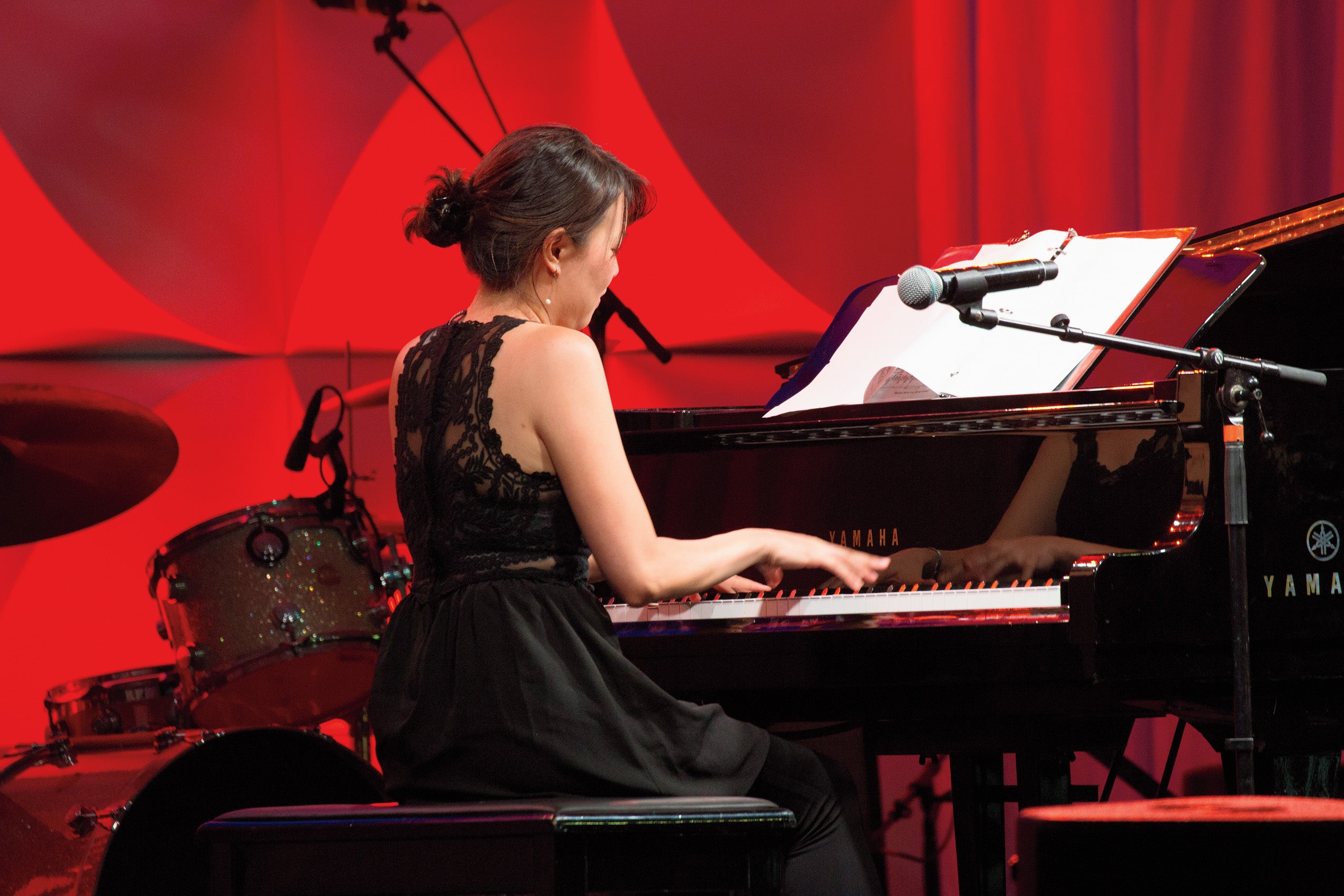 Juliana Han ’08 performing a piano piece