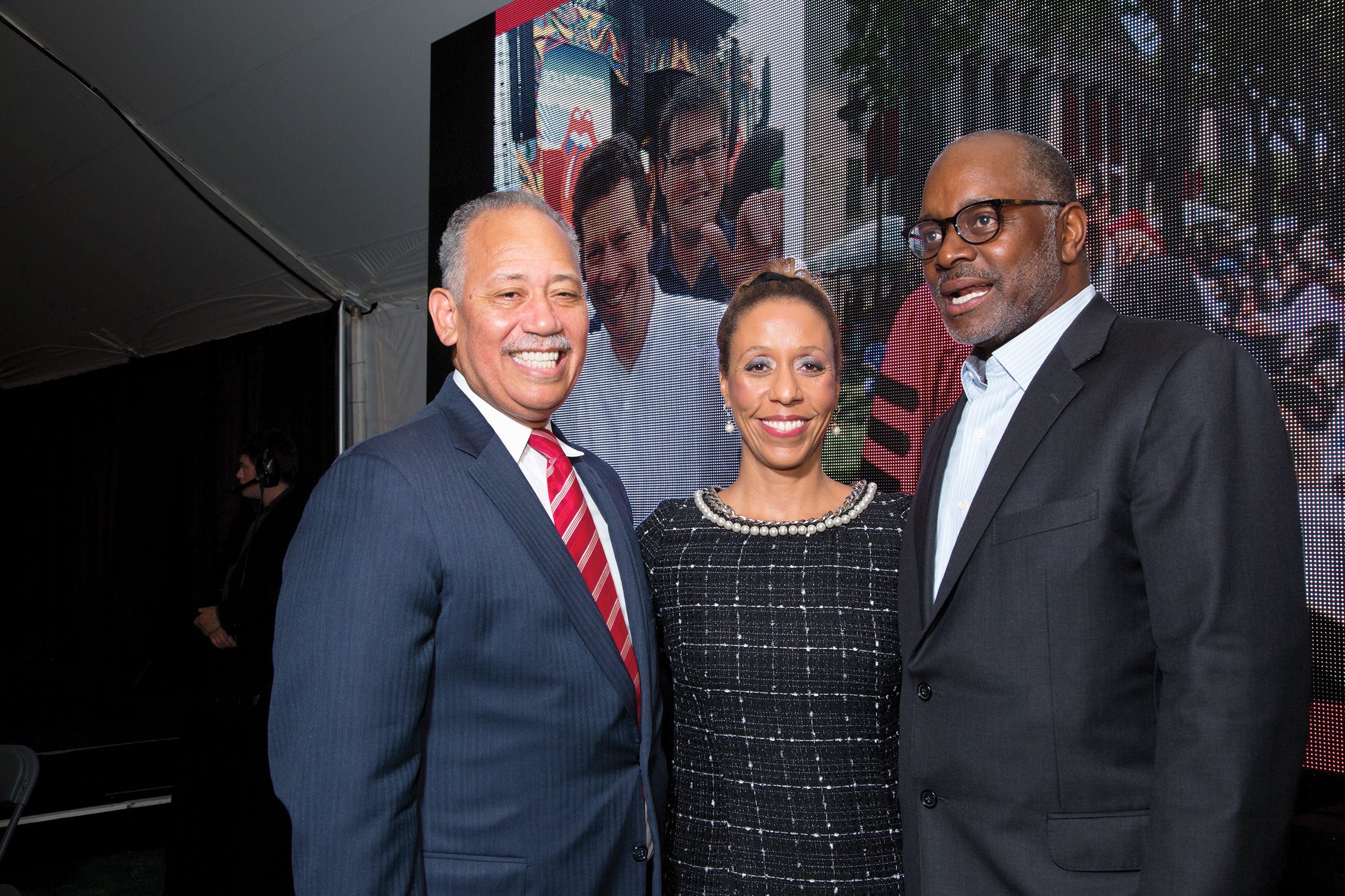 CBA Reunion Co-chairs Benjamin F. Wilson ’76, Kim K.W. Rucker ’93 and Ron McCray ’83