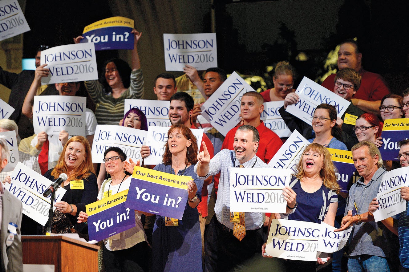 People at Johnson-Weld event in 2016