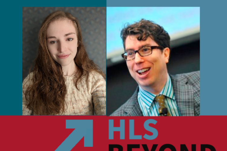HLS beyond flyer with headshots of Jonathan Zittrain and Molly White.