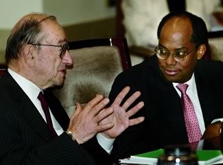 Roger Ferguson with Alan Greenspan