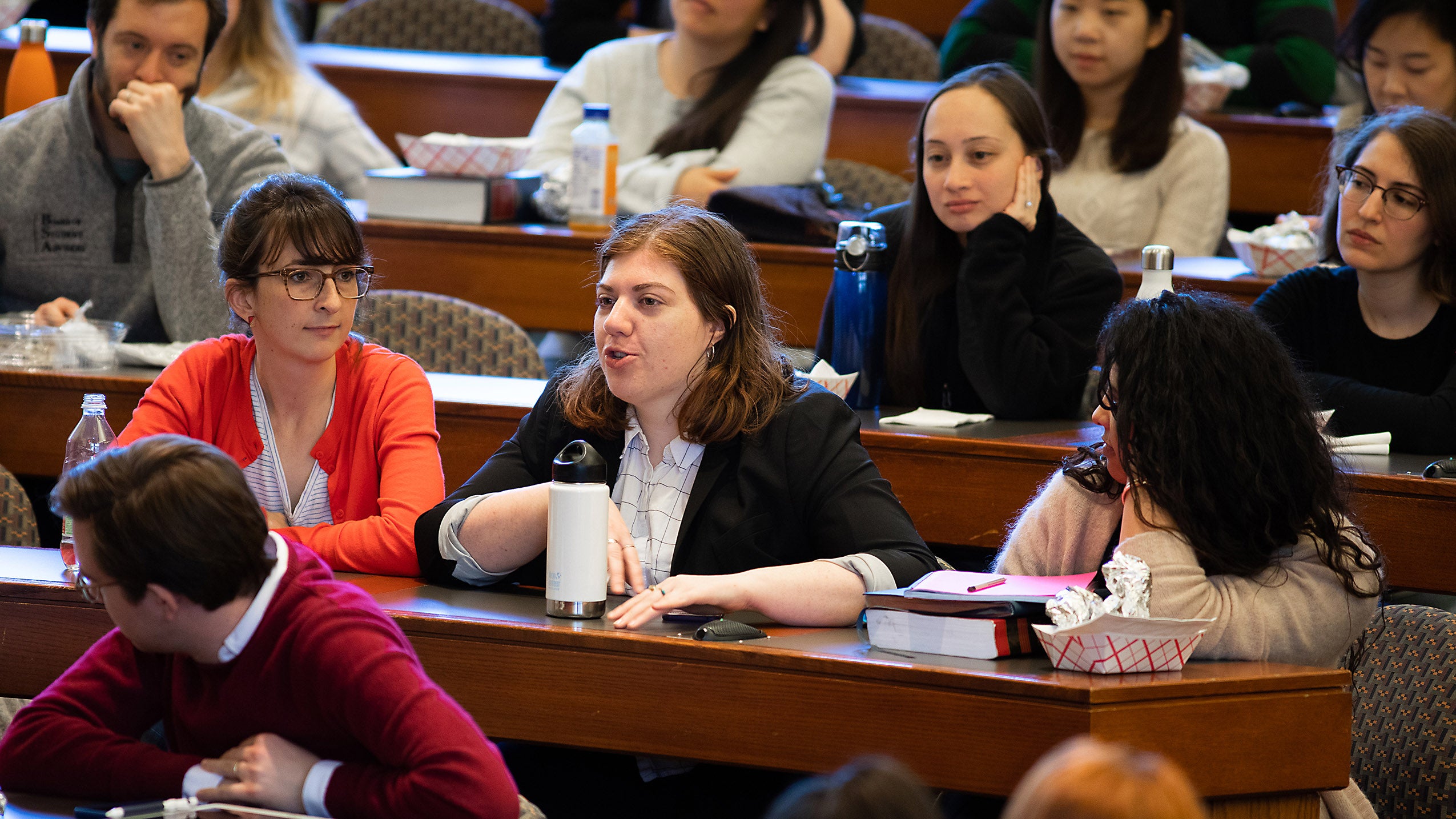 students in a lecture hall