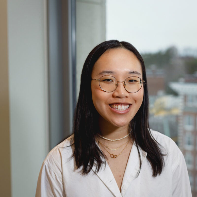 Portrait of Teresa Chen wearing a white shirt.
