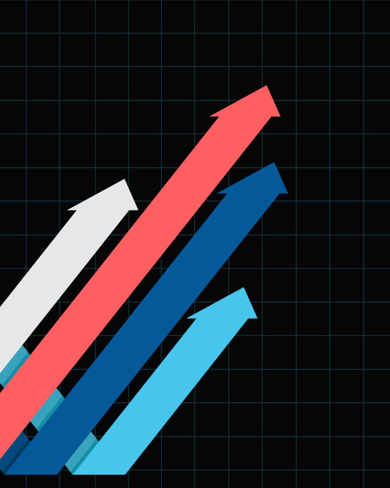 Red, White and Blue Arrows