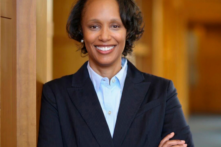 Kimberly Jenkins Robinson standing in a hallway