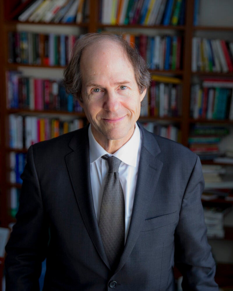 portrait of Cass Sunstein in his office
