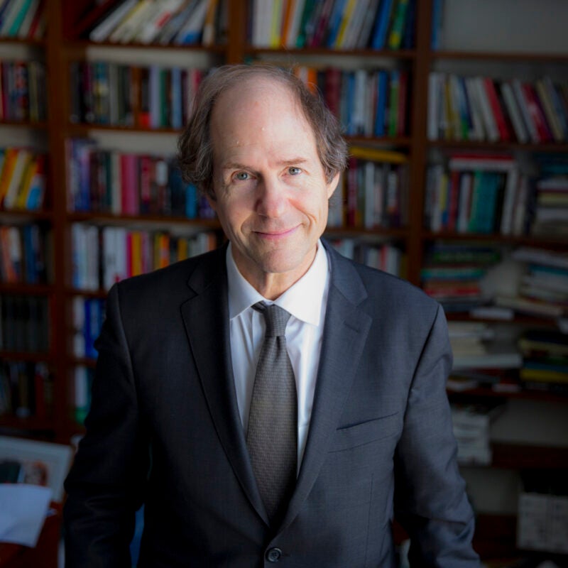 portrait of Cass Sunstein in his office