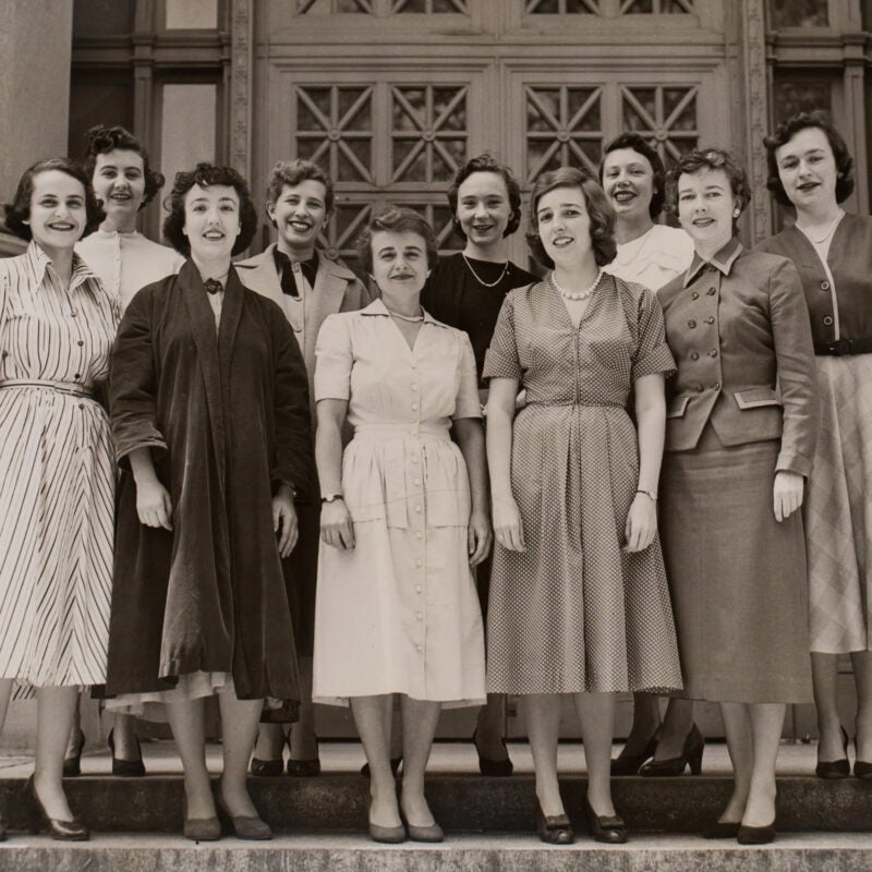 Portrait of the first class of women to graduate from Harvard Law School.