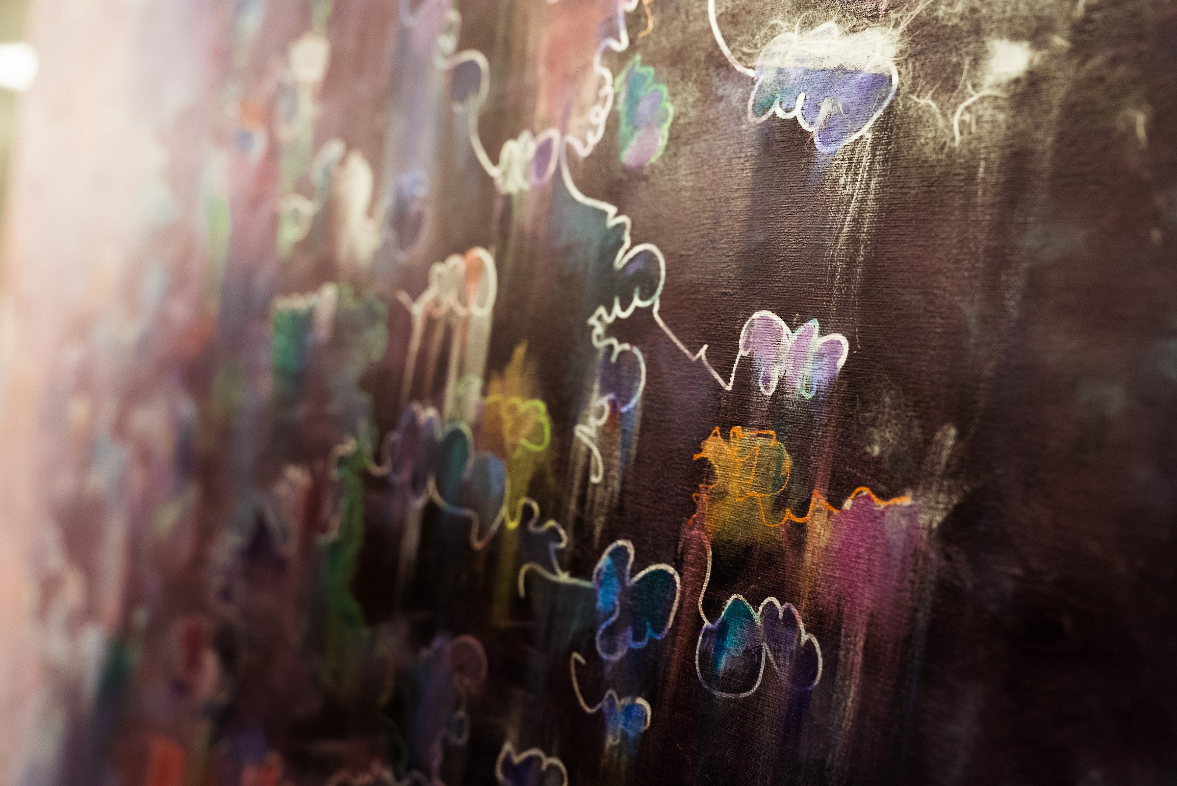 Detail of an abstract painting.