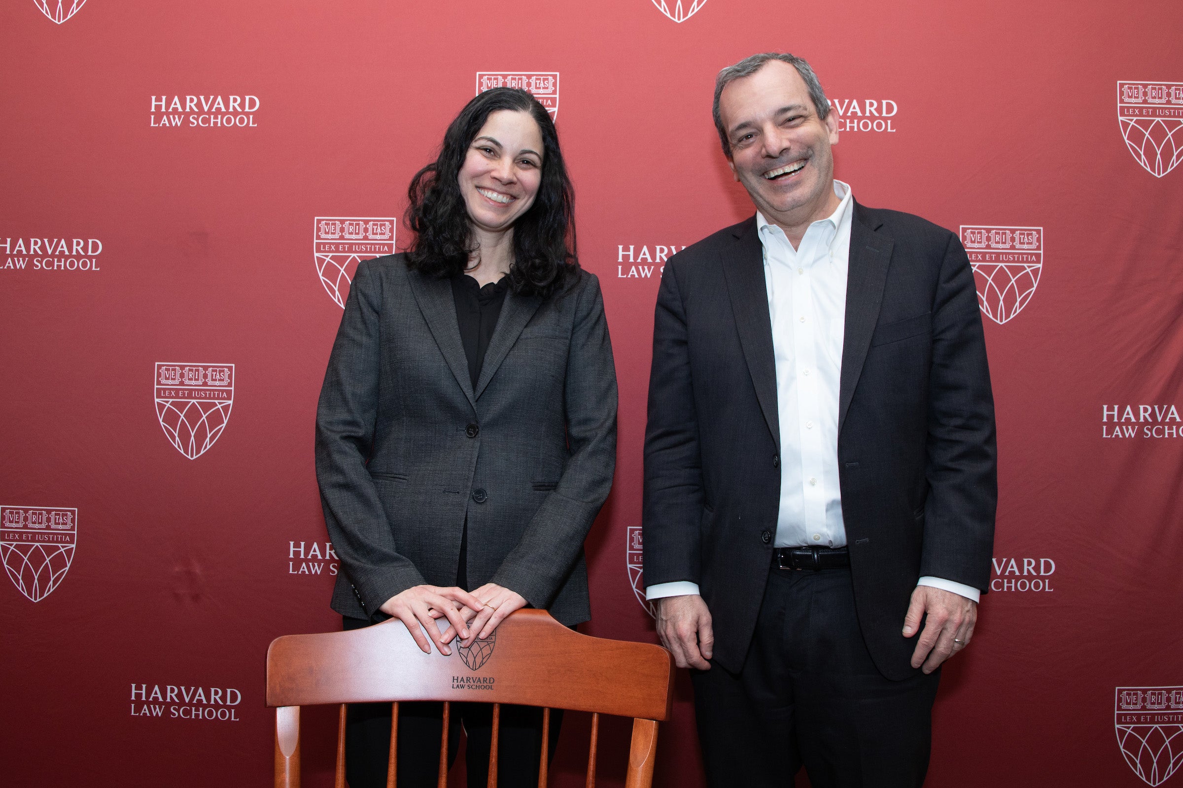 Laura Weinrib with Dean John F. Manning.