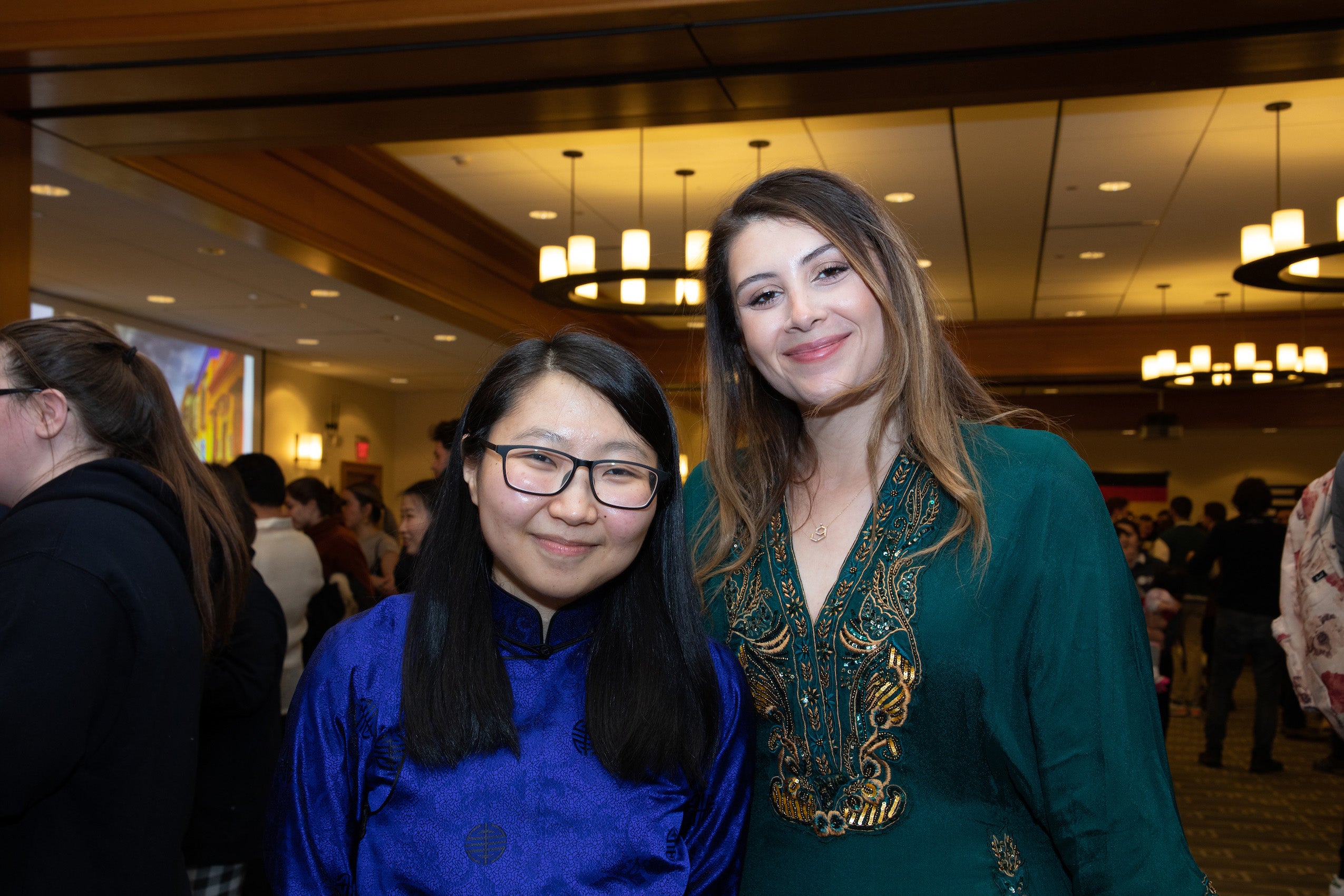 Two women at an event