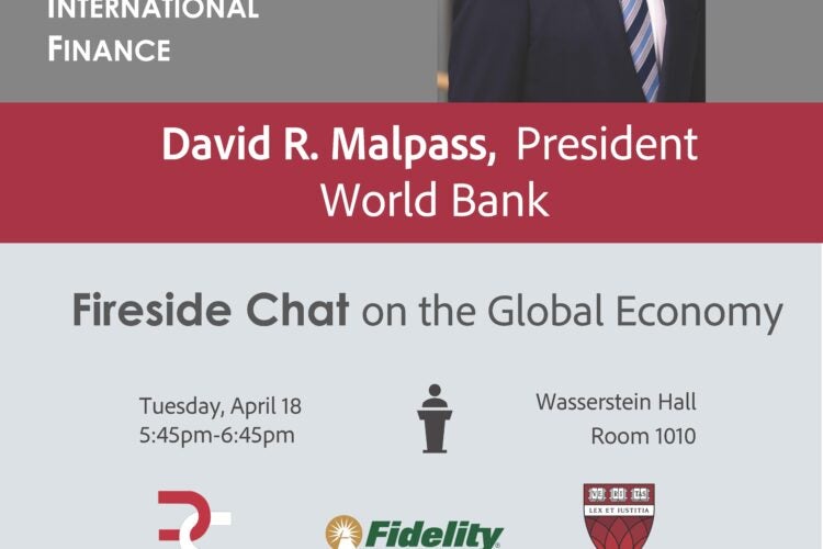 Image thumbnail for Fidelity Guest Lecture Series on International Finance:  David R. Malpass, President of World Bank
