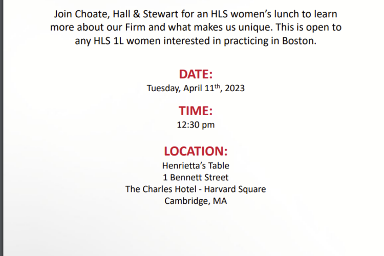 Image thumbnail for Lunch with Choate Hall & Stewart