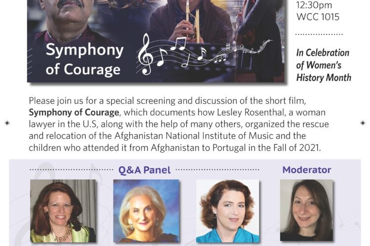 Image thumbnail for Symphony of Courage: Documentary Screening & Q&A Panel in Celebration of Women’s History Month