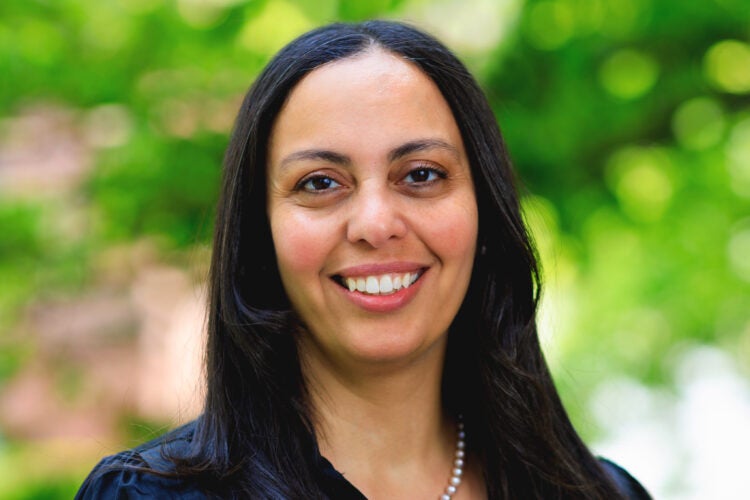 Portrait of Sama Elbannan wearing a black shirt.