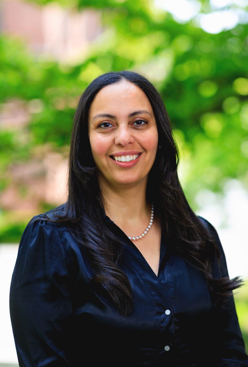 Portrait of Sama Elbannan wearing a black shirt.