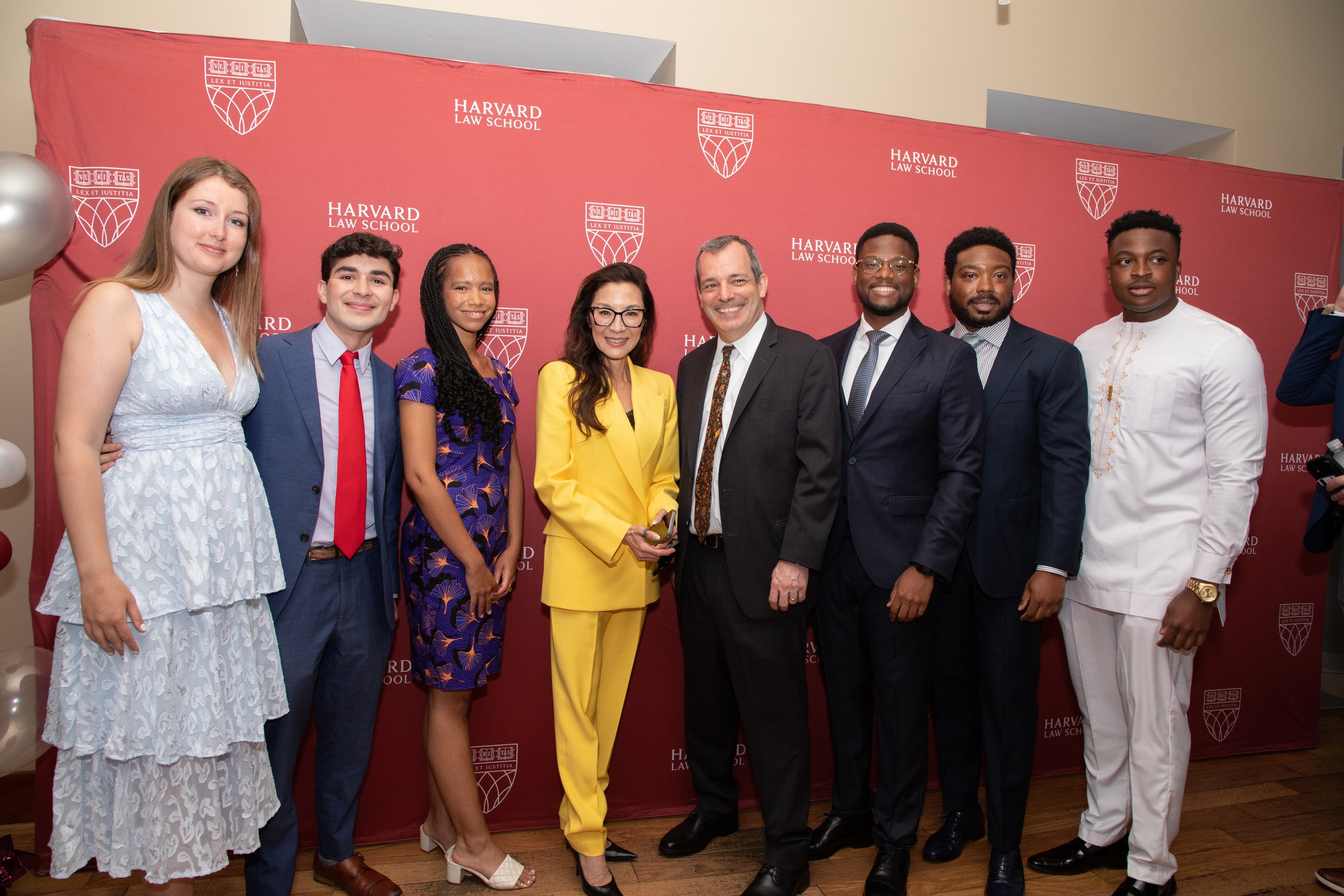 Michelle Yeoh and the HLS class marshals