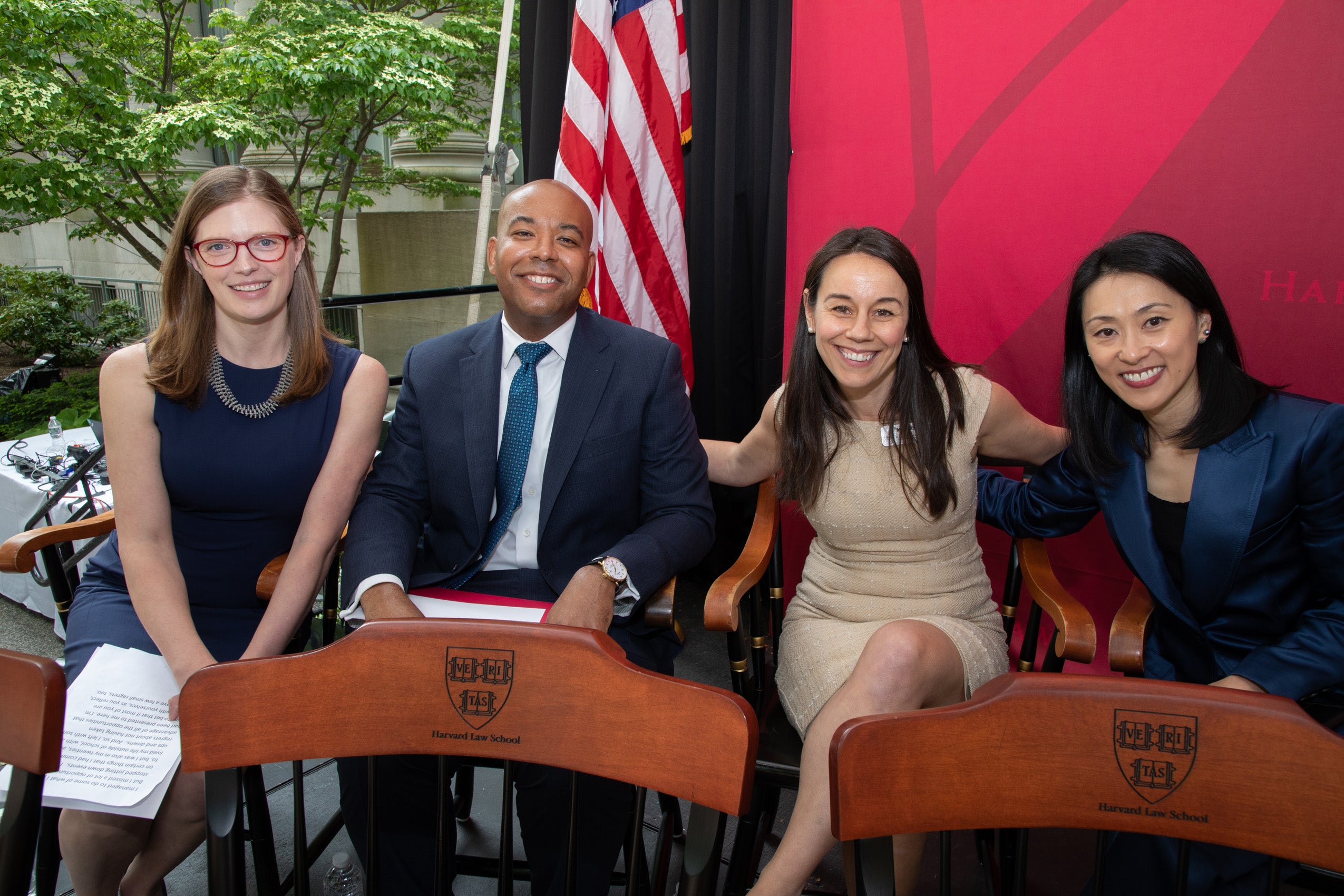 Lindsay Breedlove, Stephen Ball, Meredith Boak, and Crystal Yang