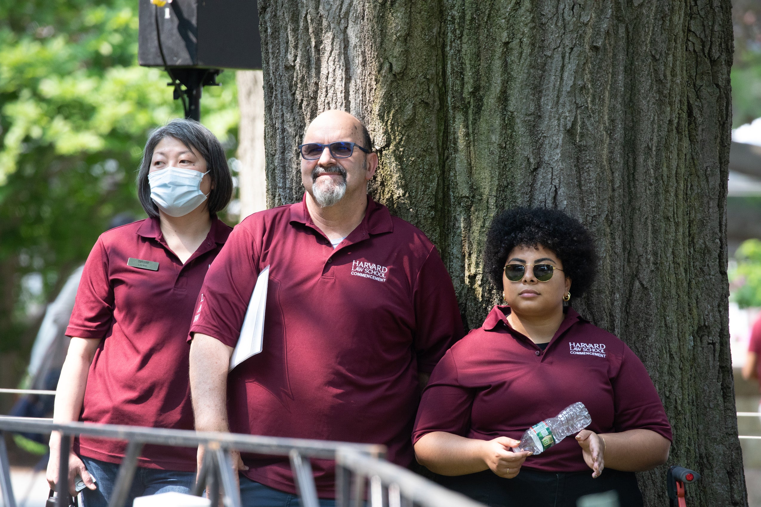 HLS staff watch Class Day ceremony