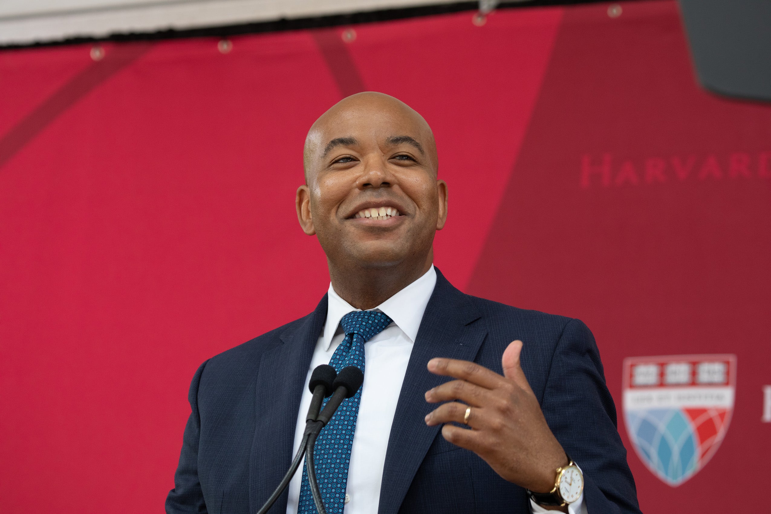 Stephen Ball gives speech during Class Day 2023