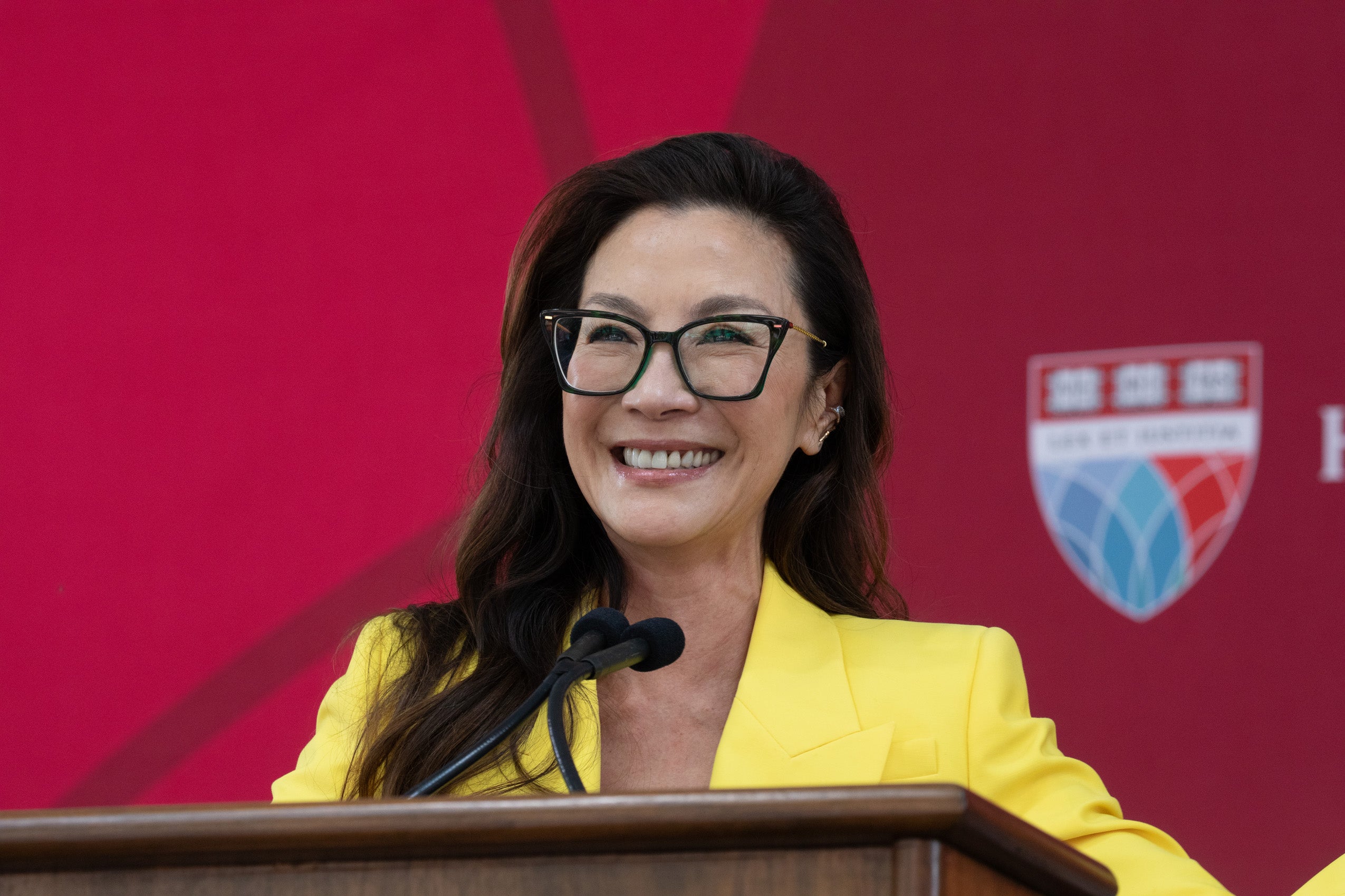 Michelle Yeoh during her Class Day speech