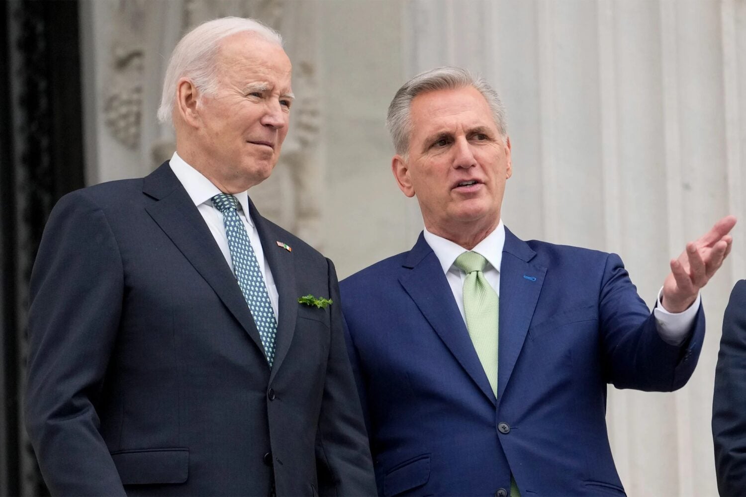 Joe Biden and Kevin McCarthy.