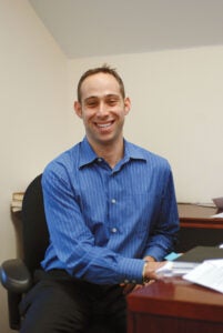 I. Glenn Cohen at his desk