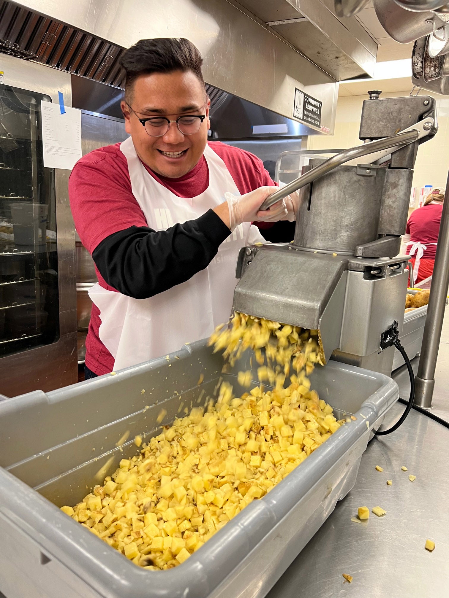 Volunteers at Community Servings.