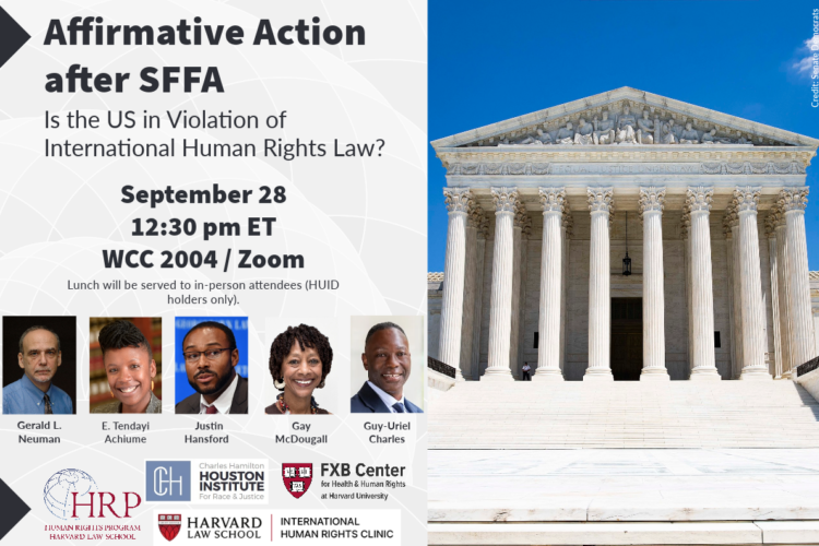 Affirmative action event poster