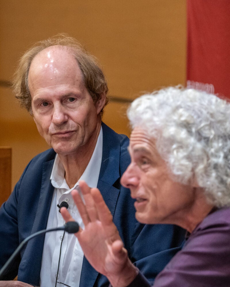 Cass Sunstein and Steven Pinker.