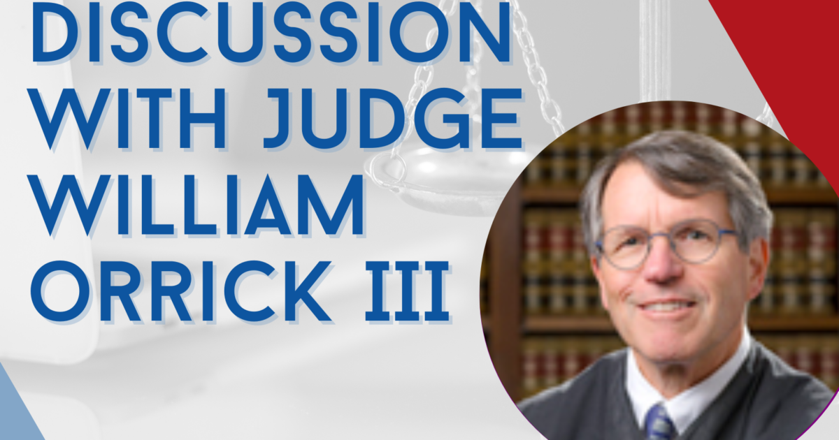 Discussion with Judge William Orrick III Harvard Law School Harvard