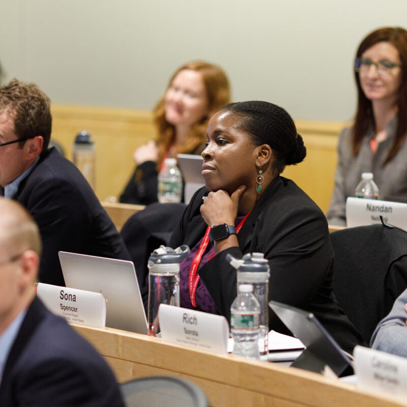 Exec Ed participants during class