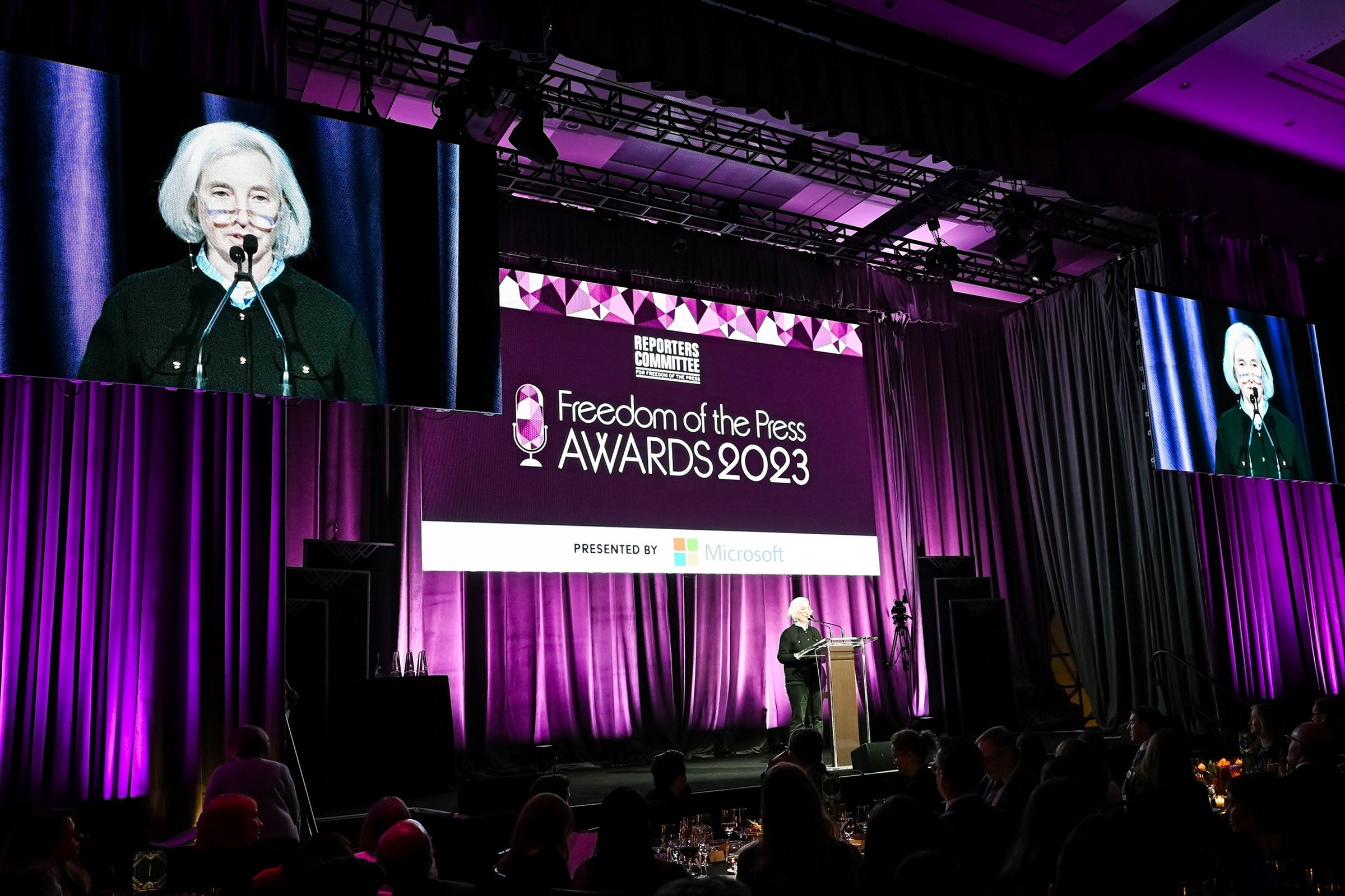 Martha Minow accepts Career Achievement Award.