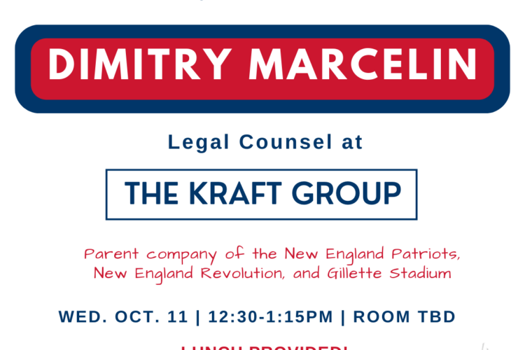Image thumbnail for Lunch Discussion with Dimitry Marcelin (Legal Counsel, the Kraft Group)