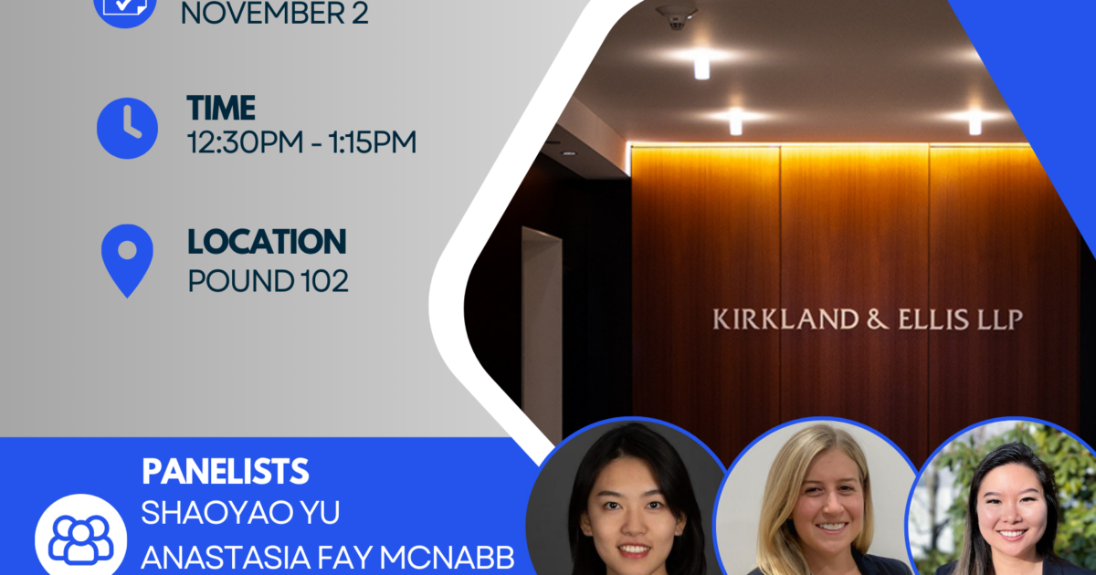 KAHLS x Kirkland Introduction to Kirkland Panel Harvard Law School