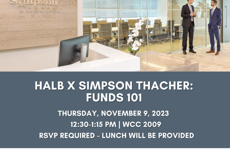 Image thumbnail for HALB x Simpson Thacher: Funds 101
