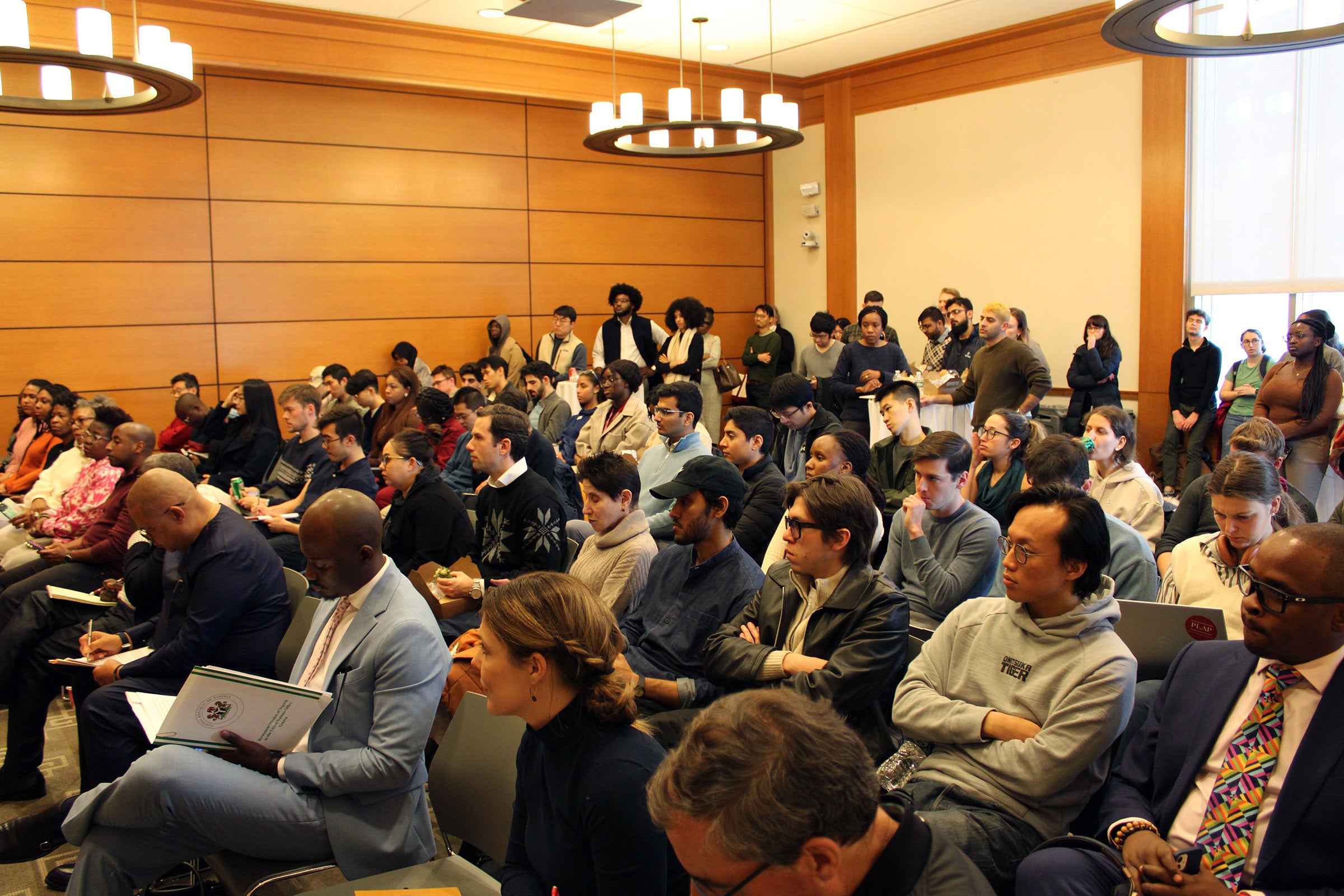 Center for African Studies fireside chat audience.
