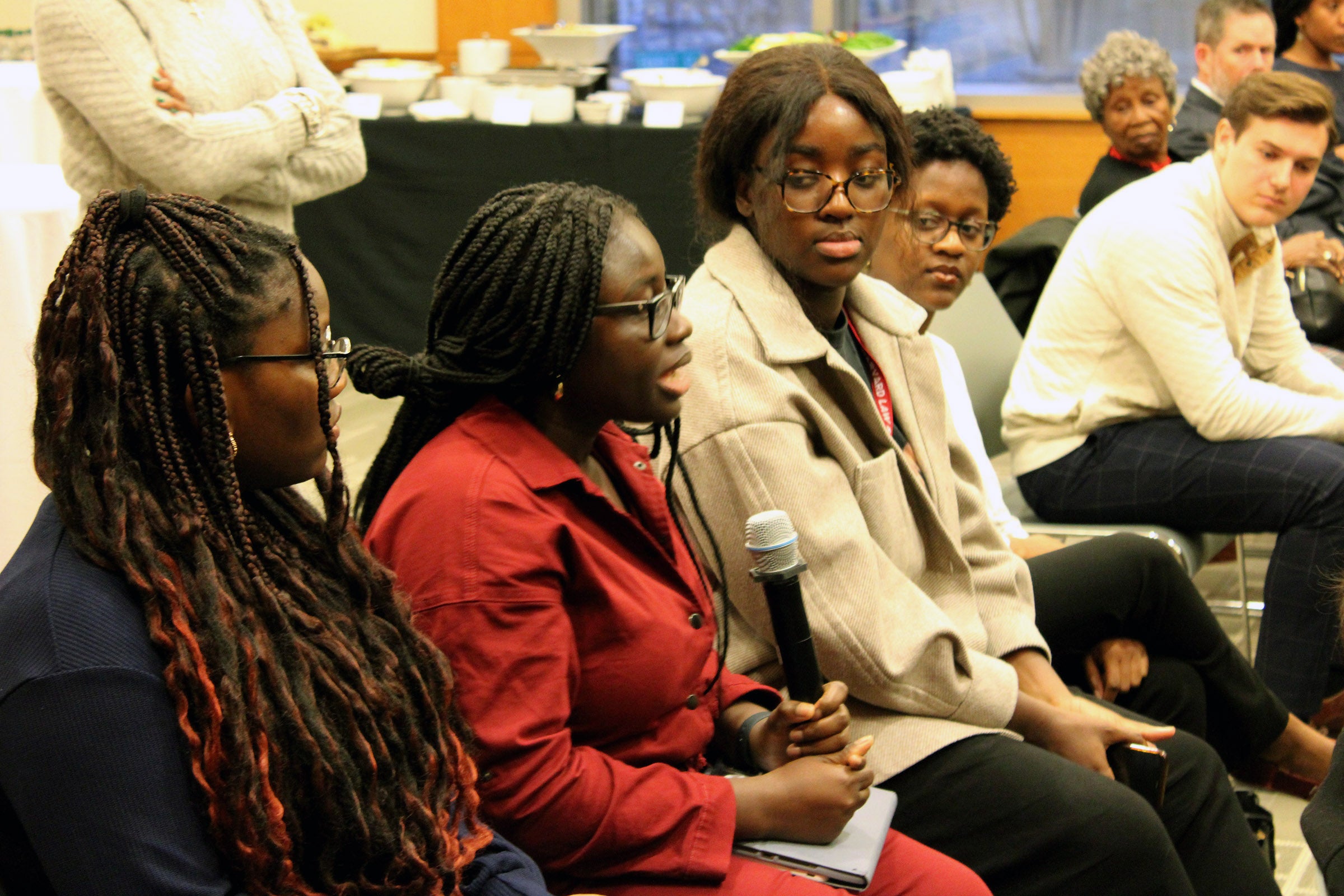 Center for African Studies fireside chat audience.