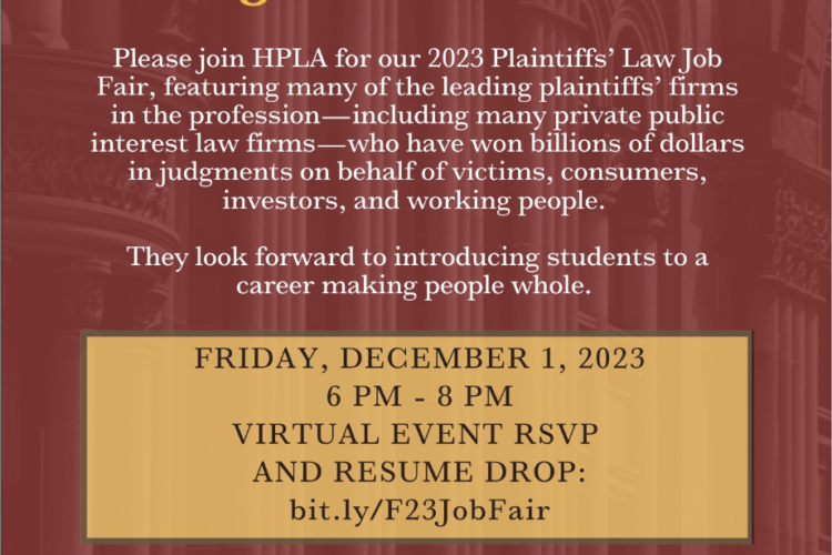 Image thumbnail for Plaintiffs’ Law Job Fair