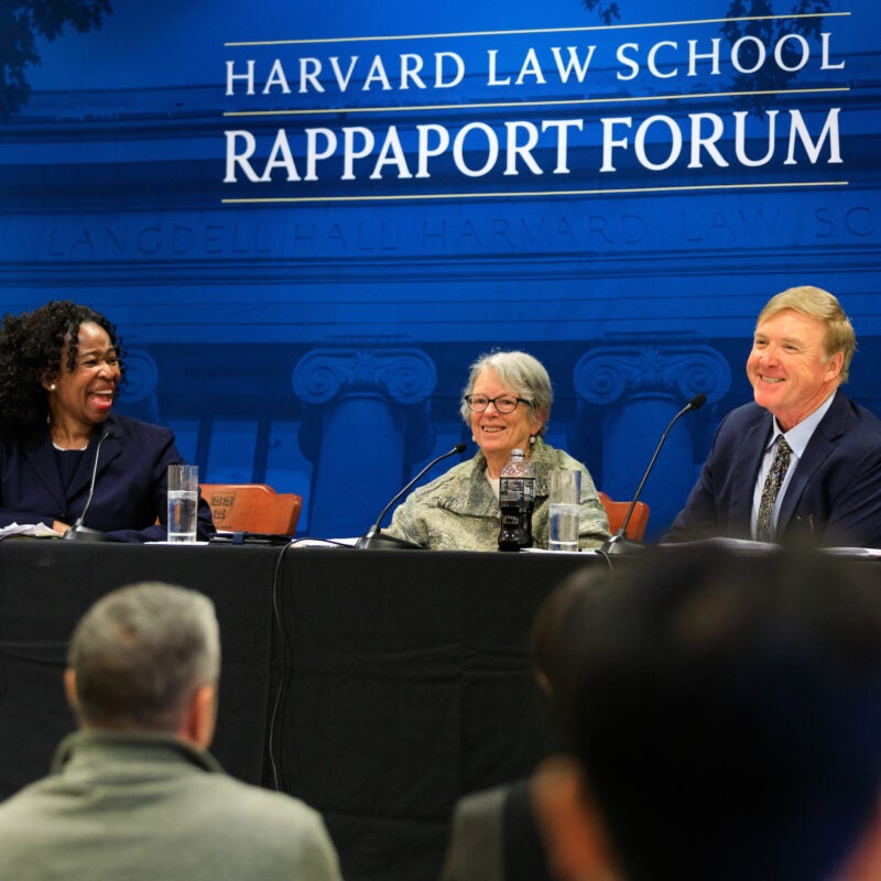 Harvard Law School Rappaport Forum.