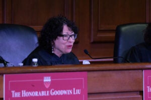 Justice Sotomayor speaks
