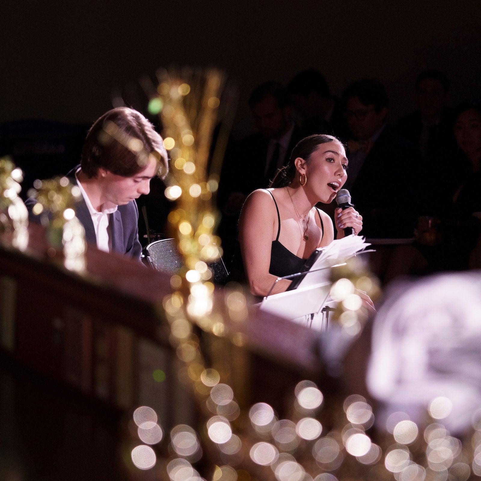 Singer performing at the Tortys.