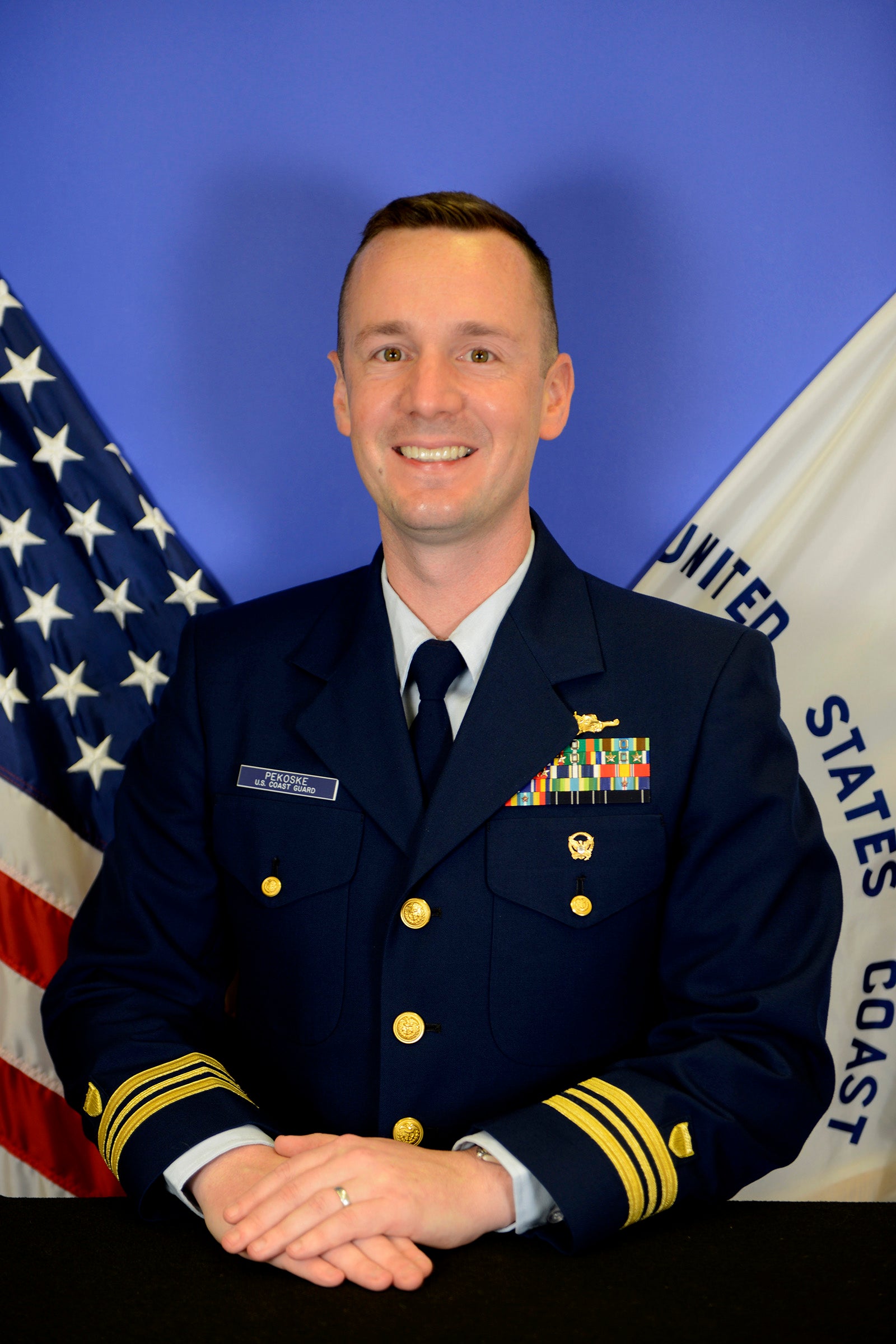 Matt Pekoske official Coast Guard portrait.
